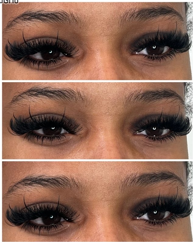 Lash extensions, close detail